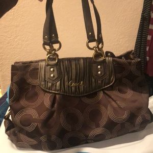 Coach purse brown